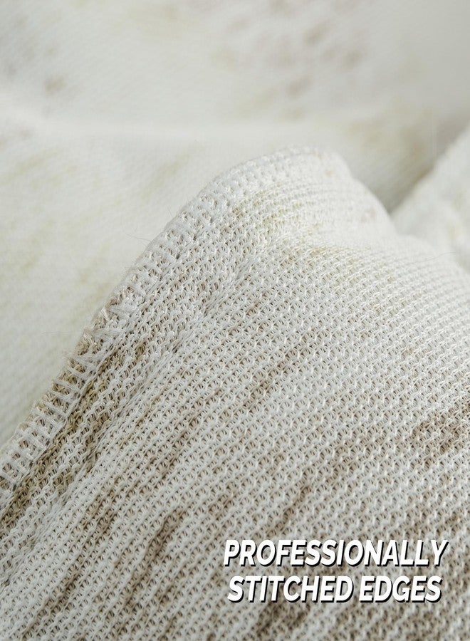 FUTEI أغطية وسائد زخرفية باللون الزيتوني من FUTEI مقاس 18x18 بوصة مجموعة من 2، غلاف وسادة ناعم ورقيق من الفرو الصناعي ذو نسيج بوكل، ديكور منزلي عصري للكنبة أو السرير أو غرفة المعيشة أو المكتب - Image 4