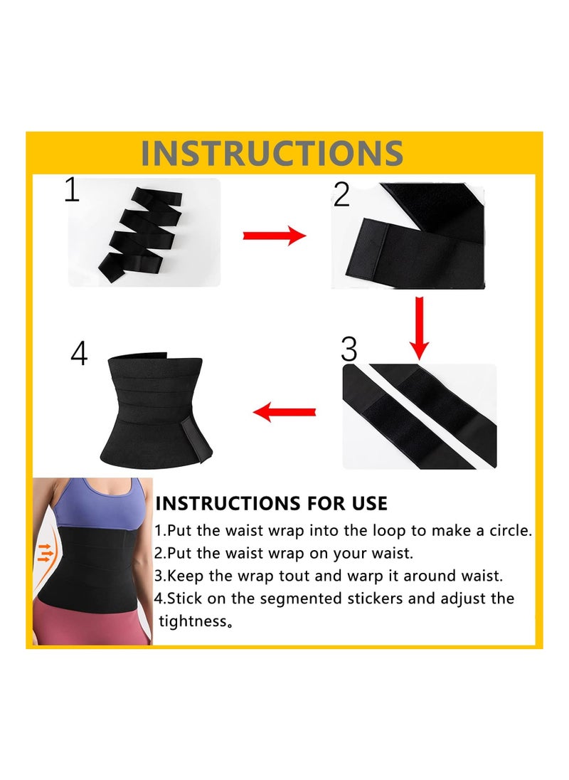Generic Invisible Waist Wrap for Stomach Adjustable and Comfortable  for Women Lower Belly Fat  - Image 3