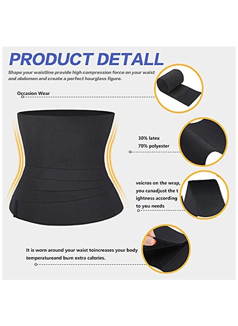 Generic Invisible Waist Wrap for Stomach Adjustable and Comfortable  for Women Lower Belly Fat  - Image 5