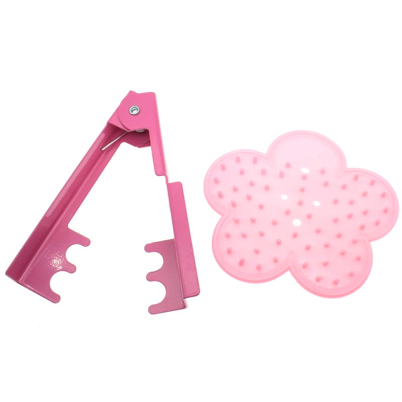 OZXNO 1 Set Rose Stem Leaf Thorn Stripper Stripping Tool Thorn Remove (Pink) - Image 1