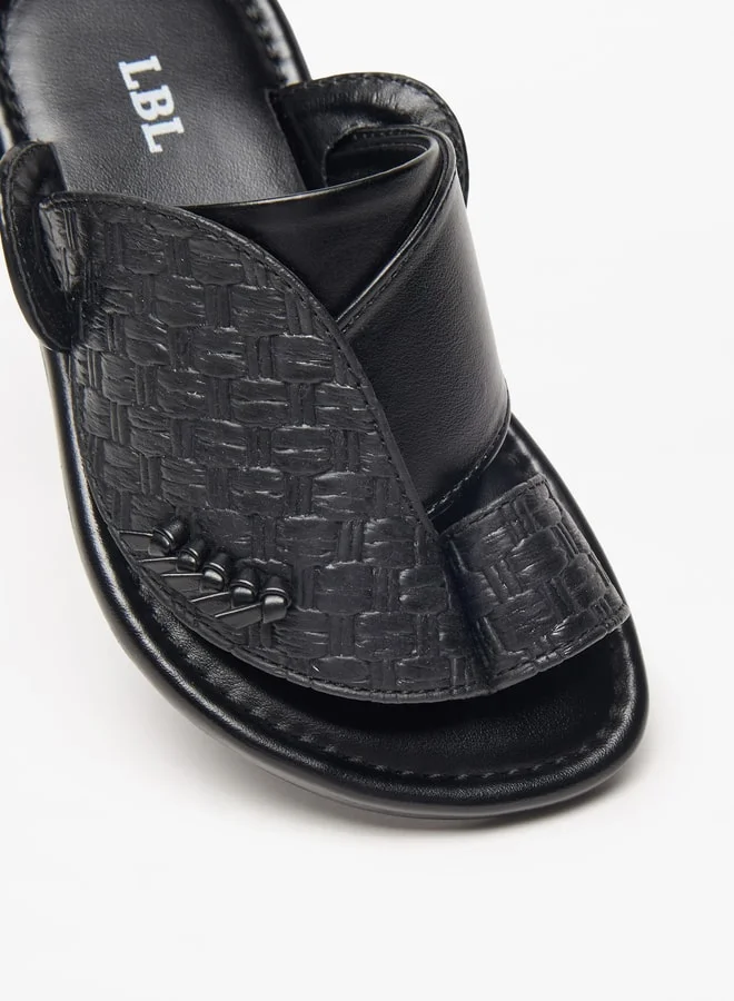 LBL by Shoexpress Boys Textured Slip-On Arabic Sandals