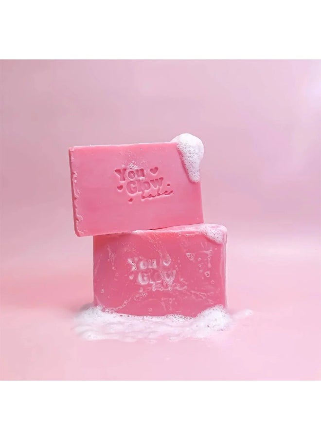 You Glow Babe You Glow Babe Beauty White Soap – Skin Whitening Bar with Snail & Sea Buckthorn Extract – Deep Cleansing & Micro Peeling – 5 x 70g  - Image 2