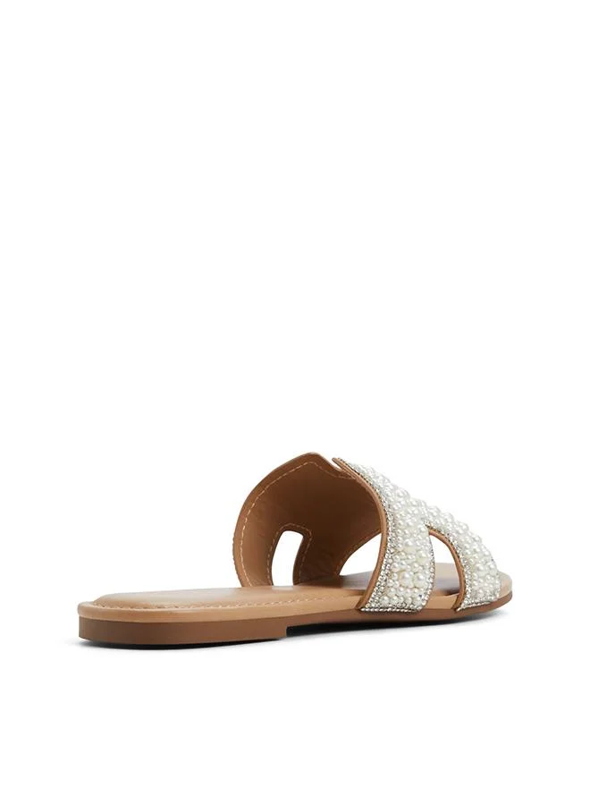 Call it Spring Kamiko Ladies White Flat Sandals