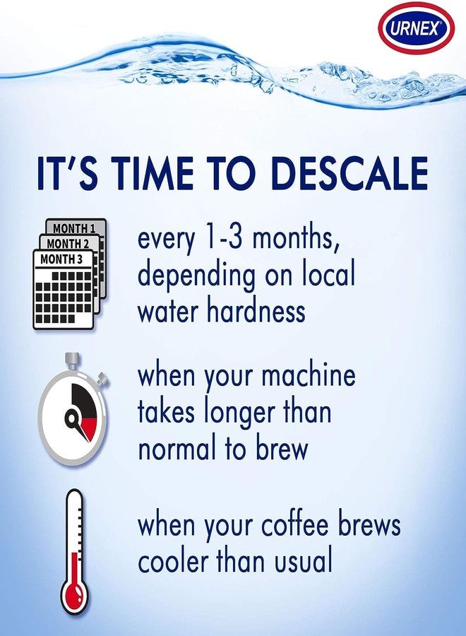 Urnex Descaling Powder Solution - 4 Uses - Activated Scale Remover for use with Keurig 1.0/2.0, Home Coffee and Espresso Machines, Kettles, Garment Steamers - Image 2