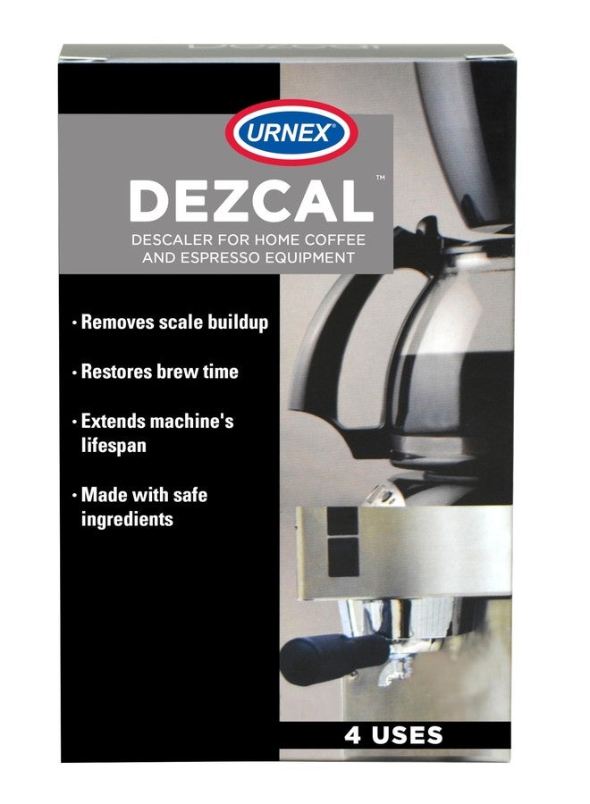 Urnex Descaling Powder Solution - 4 Uses - Activated Scale Remover for use with Keurig 1.0/2.0, Home Coffee and Espresso Machines, Kettles, Garment Steamers - Image 1