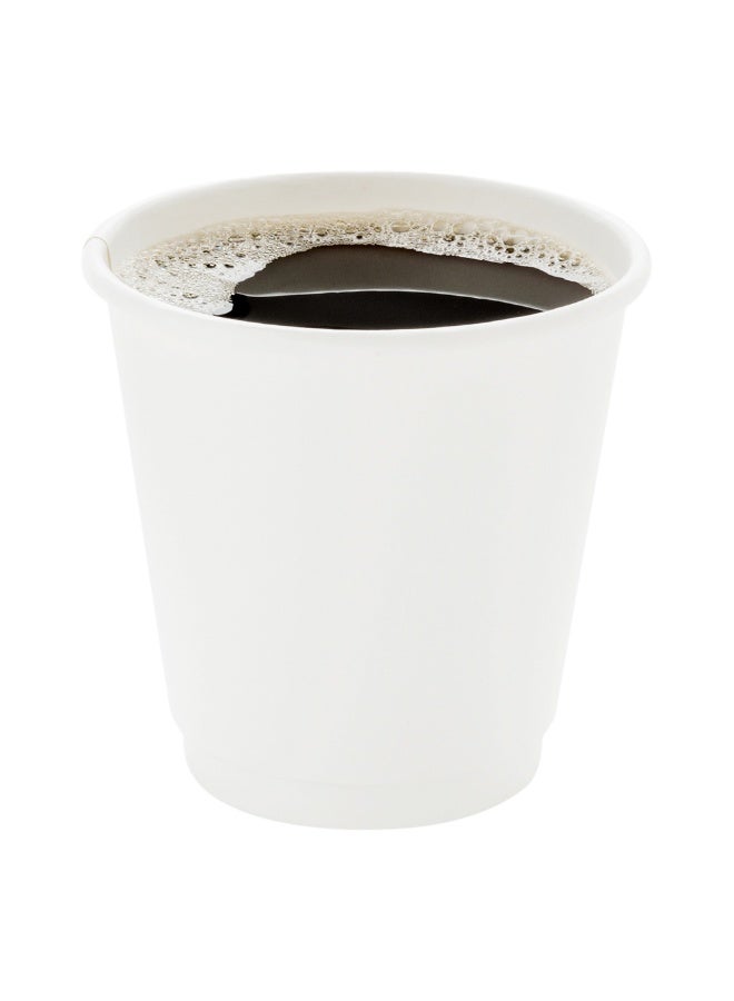 Restaurantware 8-Ounce Disposable Cups, Pack of 500 Double Wall Hot Cups – Lids Sold Separately, Rippled Wall and White Paper Insulation, Ideal for Serving Coffee, Hot Chocolate, Tea, and More - Image 2