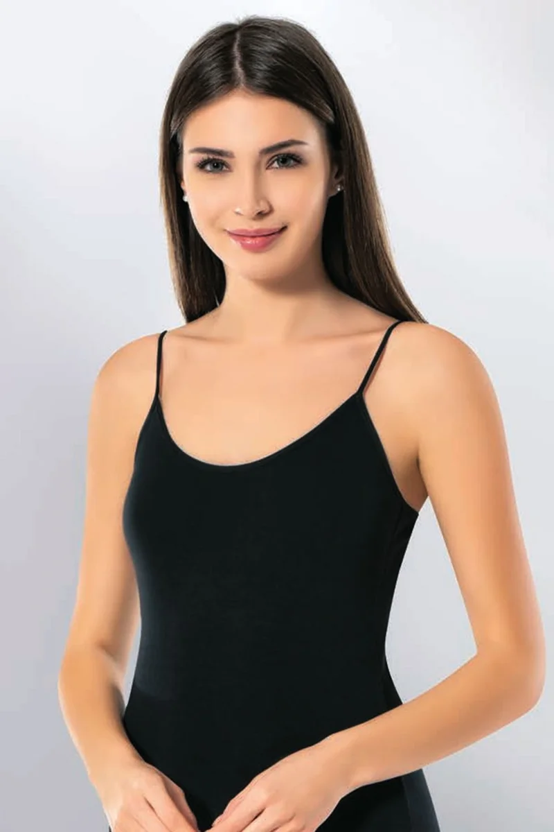 هيبسين راكيب Rivaling All Women's Rope Strap Lace Detailed Undershirt Elegant Flexible 6390