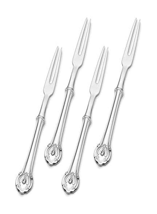 Wallace 4 Piece Napoleon Bee Stainless Steel Food Pick Set, Silver - Image 2