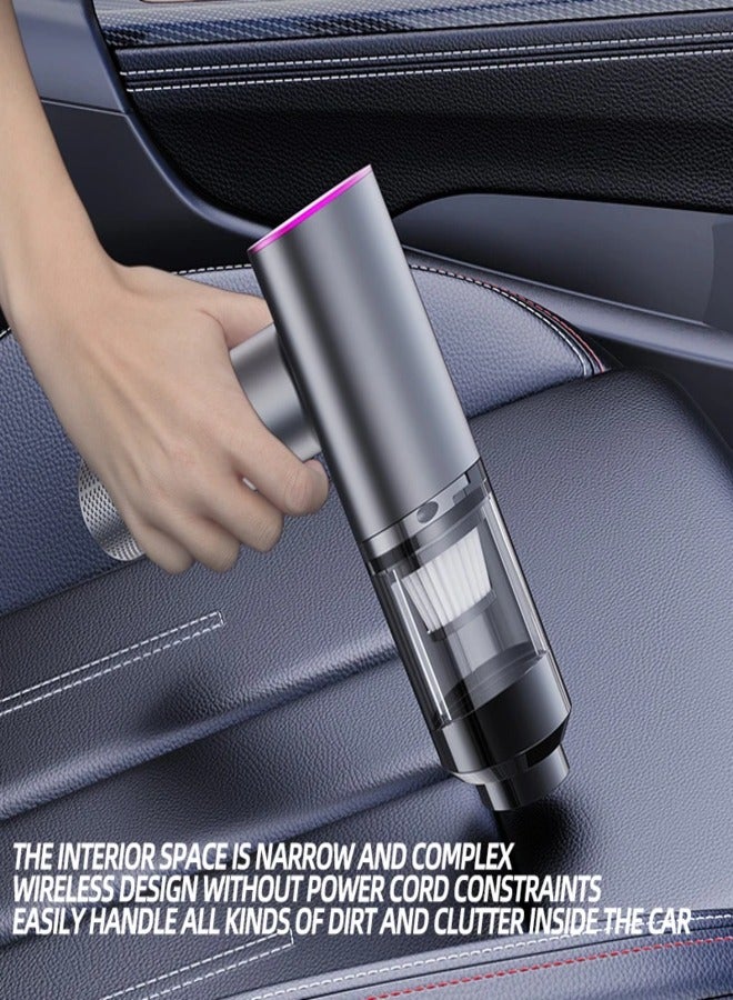 AROAQ High-Power Handheld Car Vacuum Cleaner Wireless Brushless Motor Strong Suction Dual Use for Home & Car Long Battery Life - Image 4