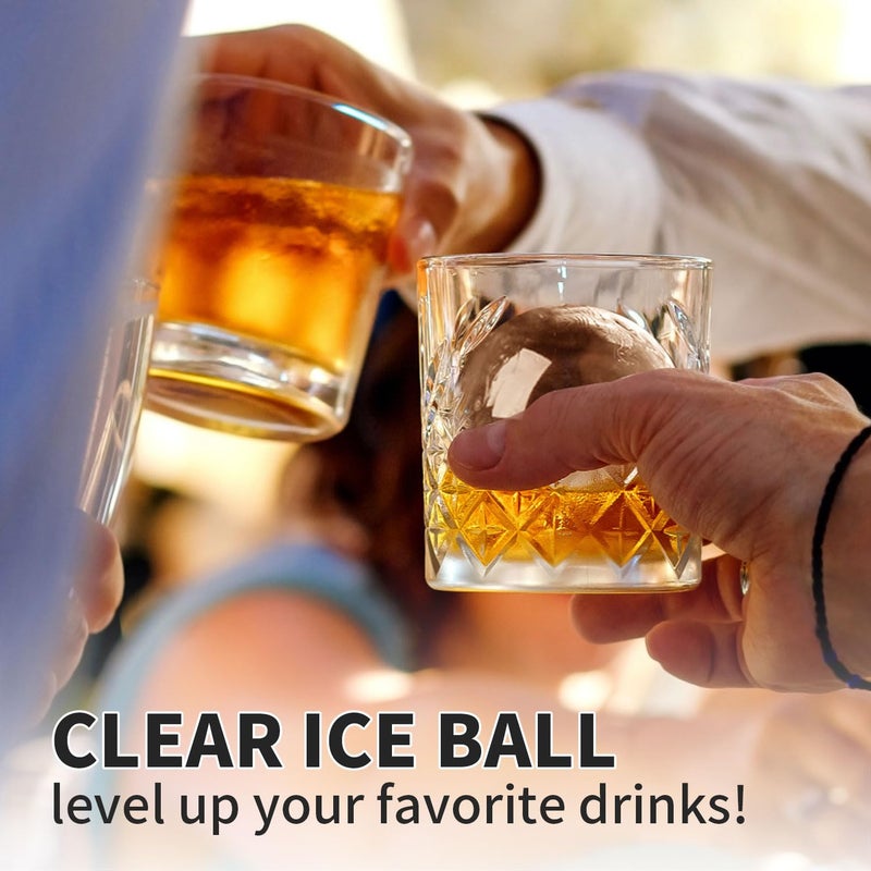 FDDBI Clear Ice Ball Maker for Whiskey: FDDBI Circle Ice Cube Tray Make 2Inch Ice Sphere - Clear Ice Cube Maker for Old Fashioned Bourbon Whisky - Image 5
