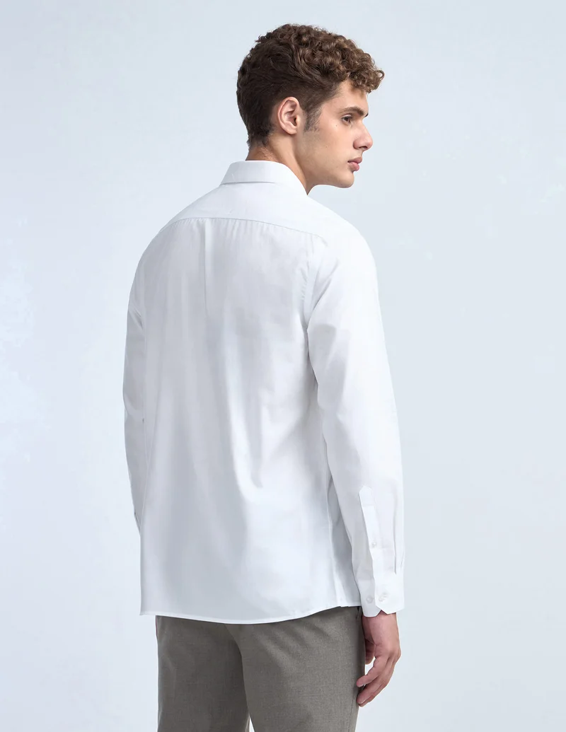 Arrow White Liberty Classic Fit Dobby Iconics Shirt for Men | Best Price UAE