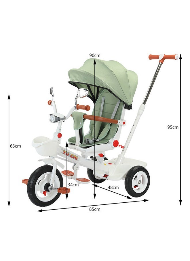 Multifunction Kids Tricycle，Baby Tricycle With Music for Toddlers Ages 1-6