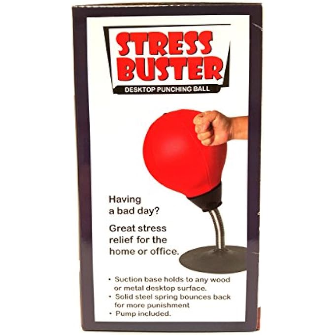 Barwench Games ' Desktop Punch Ball Stress Buster, Including Pump! - Image 2