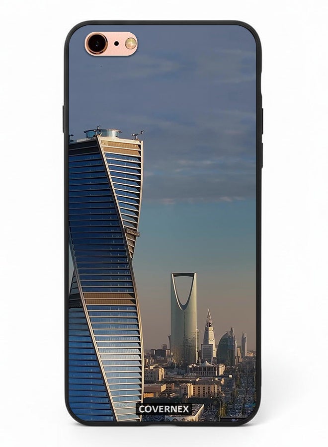 Covernex Apple iPhone 6s Plus Protective Case Cover Printed Featuring Modern Riyadh Skyline - Image 2