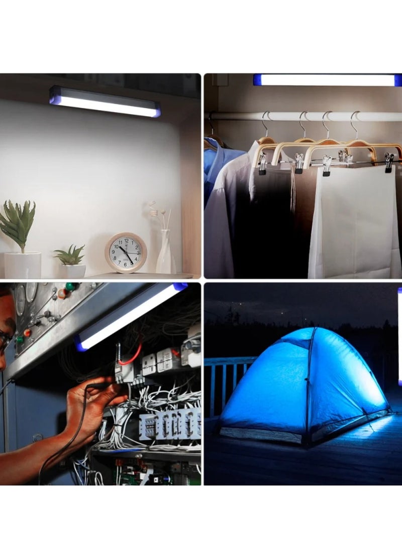 AROAQ ضوء أنبوب LED، ضوء تخييم أنبوب قابل لإعادة الشحن، مصباح ضوء محمول بتعليق مغناطيسي، ضوء LED خارجي متين ومتعدد الاستخدامات للتخييم والنزهات، (1 قطعة كبيرة، 30 سم) - Image 5