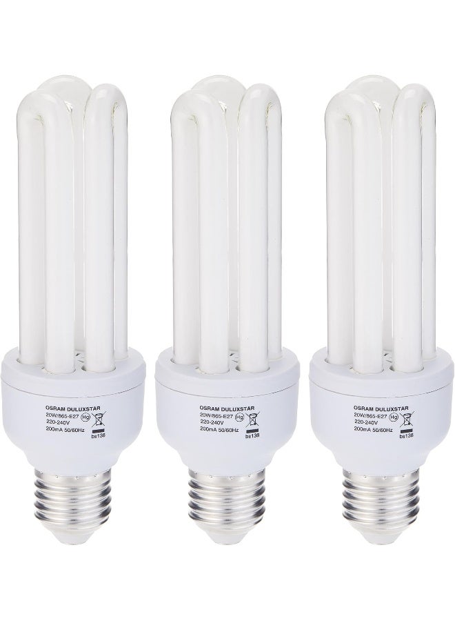 OSRAM OSRAM ENERGY SAVER T4 20W DAY LIGHT BULB PROMO 3PCS SET - Image 1