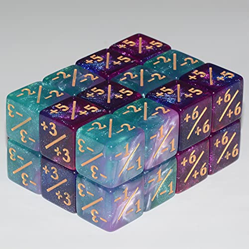 Anduin Wind Six Sided Dice Set 24Pieces Galaxy Counter Dice Token Dice Tracking Counter for MTG CCG Card Gaming - Image 5