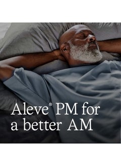 ALEVE PM Sleep Aid Plus Pain Reliever Caplets, Naproxen Sodium & Diphenhydramine HCl, Nighttime, 120 Count  - Image 2