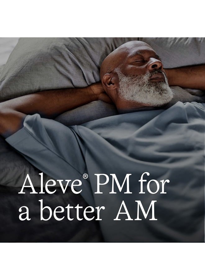 Aleve حبوب مساعدة النوم PM مع مسكن للألم، نابروكسين صوديوم وديفينهيدرامين HCl، لليل، 120 حبة - Image 2