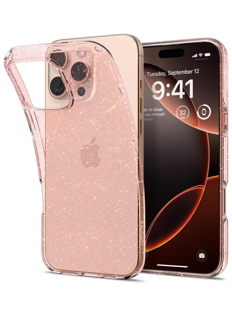 Spigen Liquid Crystal Glitter for iPhone 16 Pro Case Cover (2024) - Rose Quartz  - Image 1