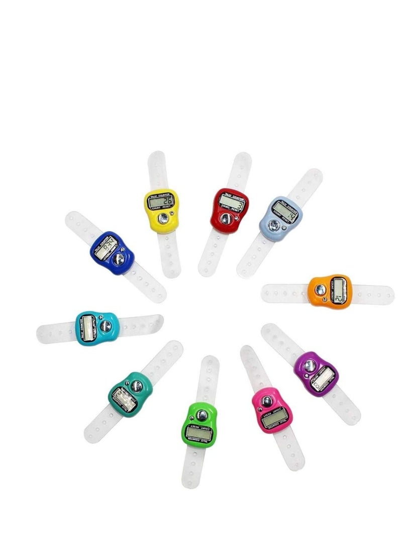Generic - LCD Digital Display Electronic Tasbeeh Ring for Islamic Male Finger Multicolor Counter Ring Digital Counter can be manually reset - Image 1