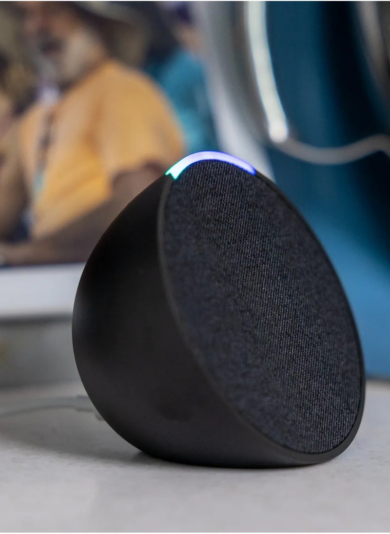 ECHO Echo Pop (1rd Gen) Full Sound Compact Smart Speaker with Alexa black  - Image 5