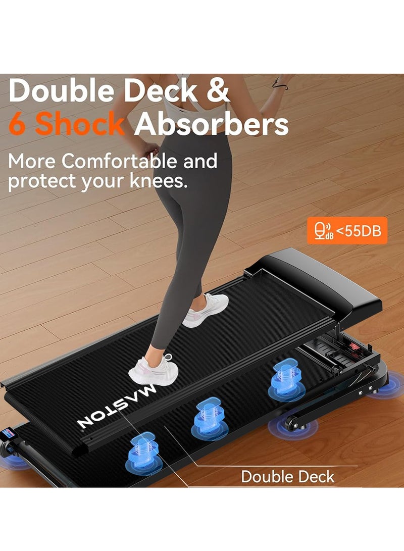 Maston MST-B90 Treadmill With Led Display & Foldable Portable Treadmills 1-12Km/H Loading 110Kg Motorized Running Machine For Home Office Use - Image 5