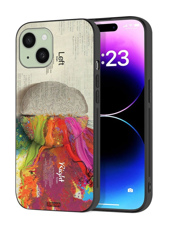 Tolwak Apple iPhone 15 Plus Protective Case Cover Abstract Brain Science Artwork - Image 1