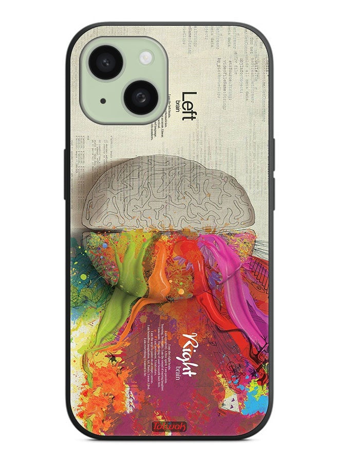 Tolwak Apple iPhone 15 Plus Protective Case Cover Abstract Brain Science Artwork - Image 2