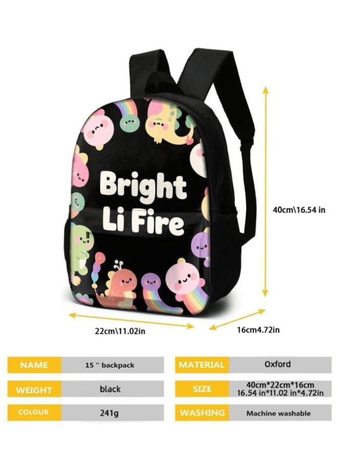 Bright Li Fire Three-piece set of cartoon bags, easily cope with various occasions (students, children, friends' outings, mountain climbing, schooling, etc.) | Backpack + hand-held + stationery bag | School season/holiday gifts - 61 - Image 5