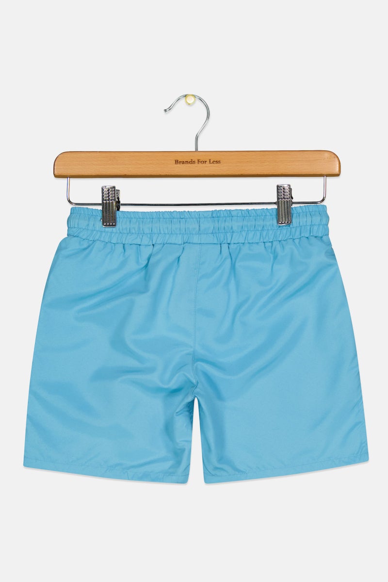 MESSI شورتات خارجية للأطفال الأولاد بشعار العلامة التجارية، أزرق - Image 2