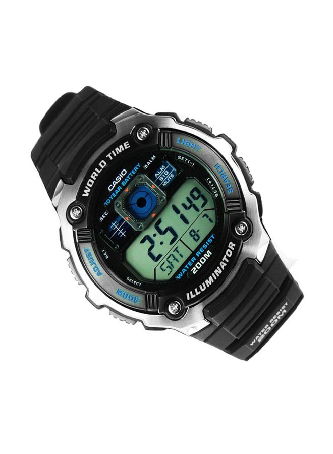 CASIO Men Water Resistant Digital Watch AE-2000W-1AVDF - 48 mm - Black - Image 2