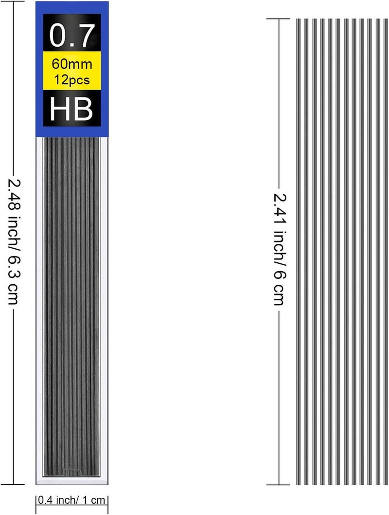 Morepack 0.7mm Lead Refills, 0.7 Lead Refills for Mechanical Pencil,480 Pieces - Image 2