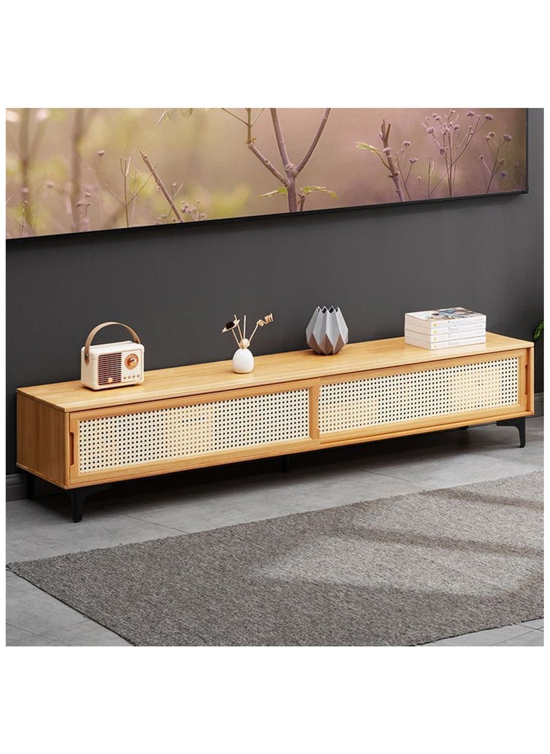 HXDream Tv Table,TV Cabinet,160 * 33 * 33 cm TV table with 2 storage cabinets,Suitable for living room, reception room  - Image 2