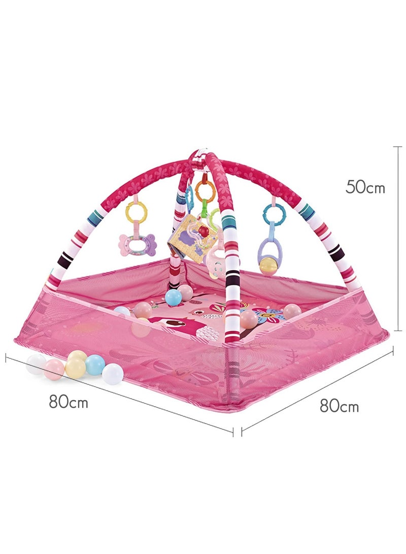 Baby Play mat Activity Gym&Ball Pit Included 18 Balls with Detachable Toys Tummy Time Play Mat for Babies 0-12 Months  - Image 4