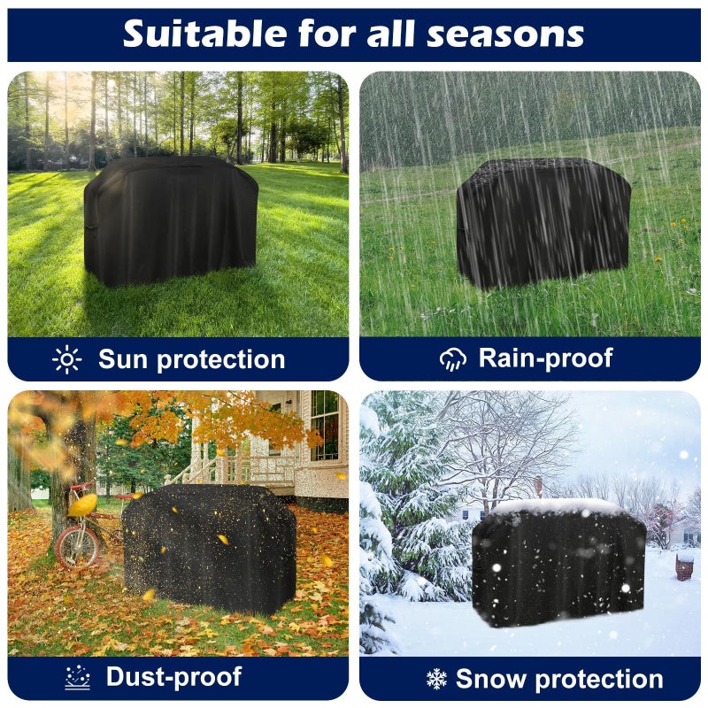 bruwaa Griddle Cover for Blackstone 28 Inch Griddle Cooking Station with Hood, 500D Waterproof Oxford Grill Cover for Blackstone 1883, 1924 and More - Image 5