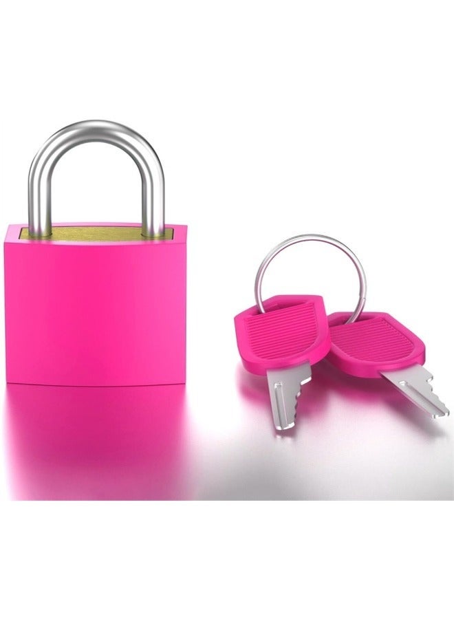 🔒 أقفال معدنية صغيرة 6 قطع 🧳 أقفال ملونة مع مفاتيح لشنط السفر، الجيم، الخزائن وصناديق الإكسسوارات (مناسبة لدبي) - Image 2