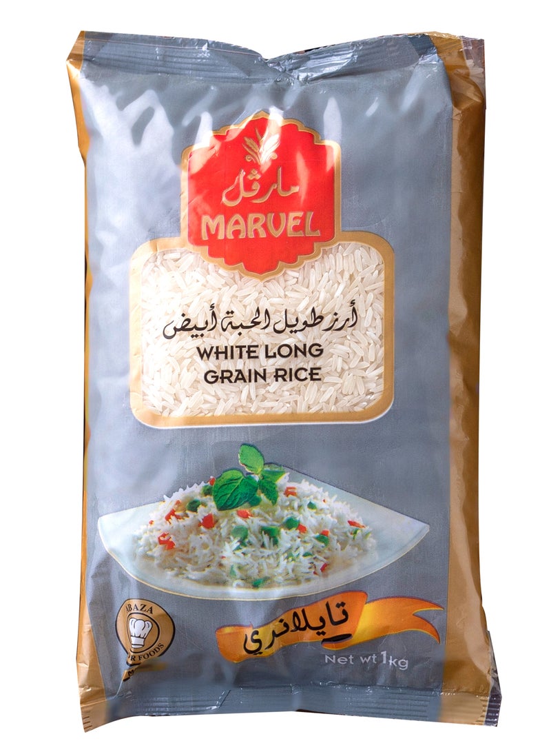 MARVEL - White Long Grain Rice Bags 1kg - Image 1
