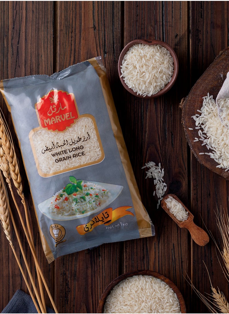 MARVEL - White Long Grain Rice Bags 1kg - Image 1