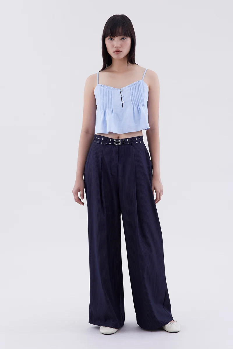The Editor's Market Garelle High-Rise Pleat Pants