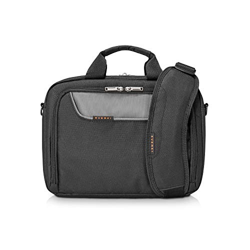 EVERKI Advance Laptop Briefcase 11.6 Inch - Business Briefcase for Men & Women, Ideal Lap Top Computer Bag for Travel, Heavy Duty Laptop Bag, Lap Top Shoulder Bag Carrying Case - (EKB407NCH11) Black - Image 1