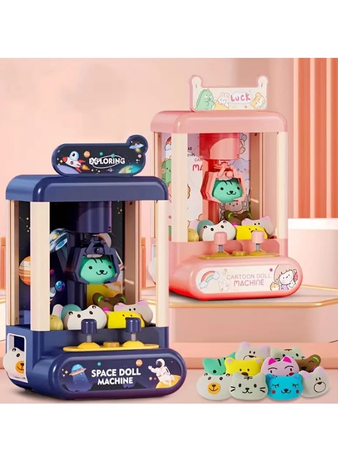 1set Children's Claw Machine Small Household Mini Twisting Egg Clip Doll Machine Multicolour - Image 1
