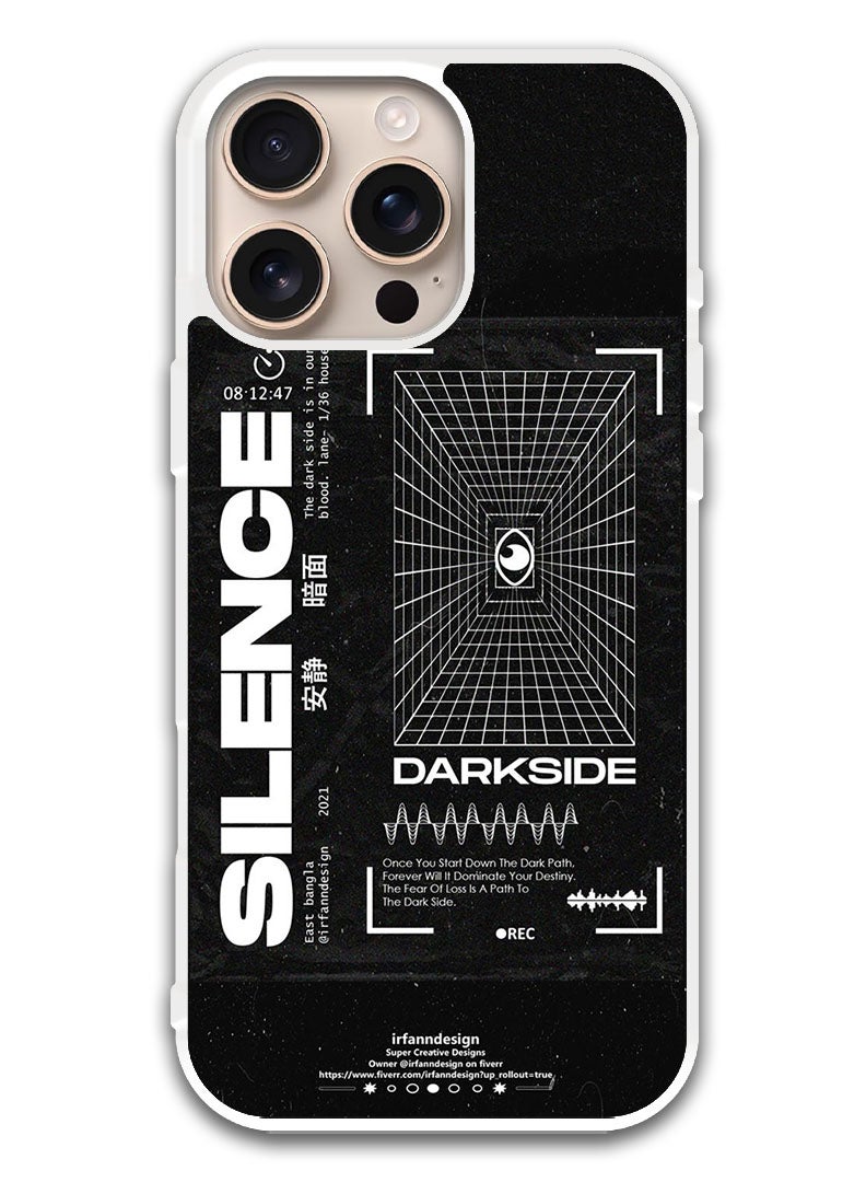 Theodor Protective Case Cover For APPLE IPHONE 16 Pro Max Silence (White Bumper) - Image 1