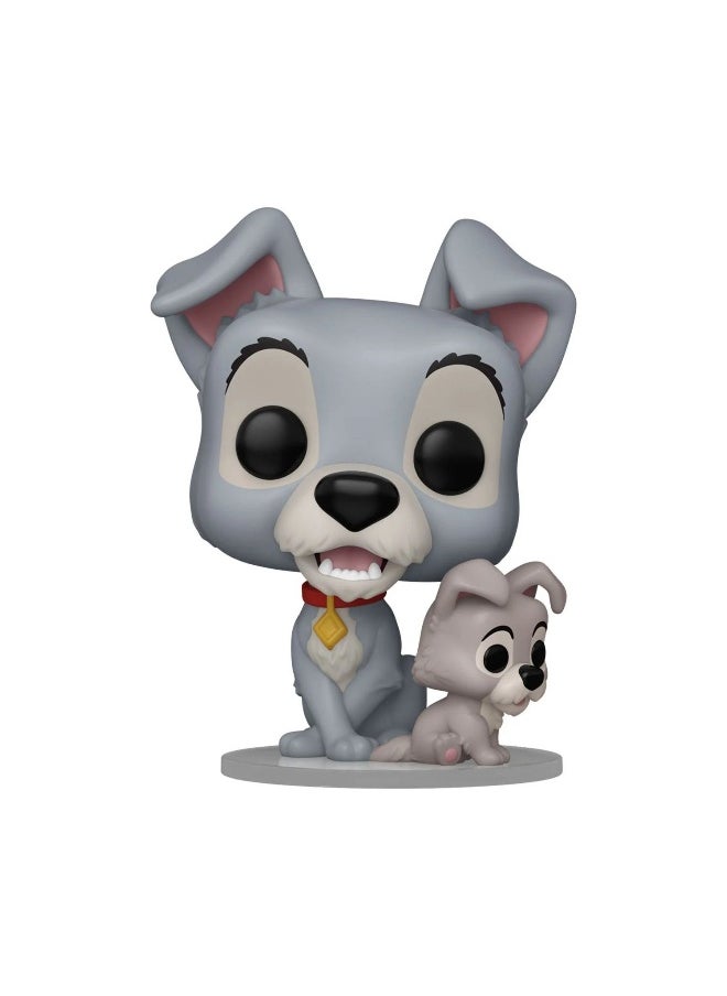 Funko - Funko POP! Disney Lady and the Tramp Tramp with Puppy 70th Anniversary Vinyl Figure (10.5 cm) - Image 1