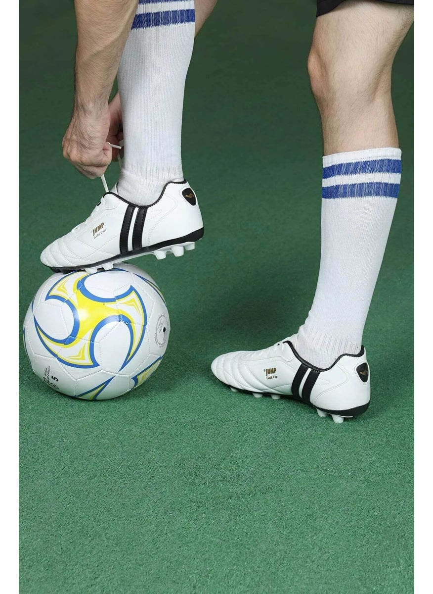 Jump 13256 Fg White Football Cleats V5  - Image 4