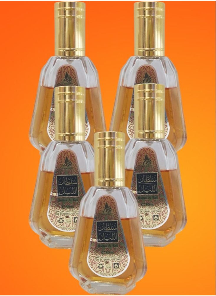 Sultan 5 Pieces Sultan Al Lail Perfume 50ml EDP  - Image 1