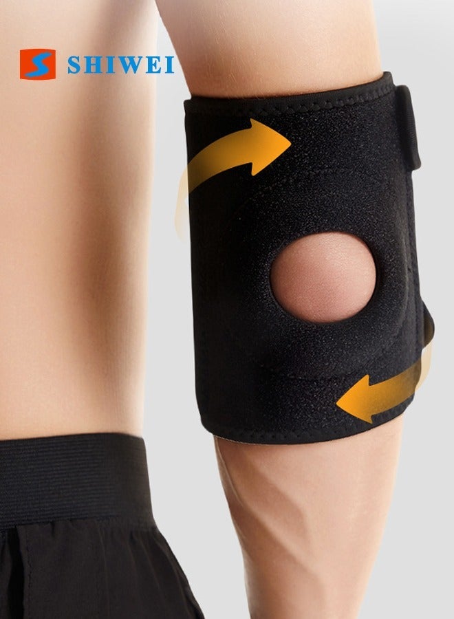 شيوي Sports Elbow Pads, Adjustable Elbow Brace for Arthritis, Tendonitis, Sports Injury Pain Relief, Sweat-absorbent & Breathable Elbow Strap with Cushion Pad for Sports Men and Women, Black - Image 4