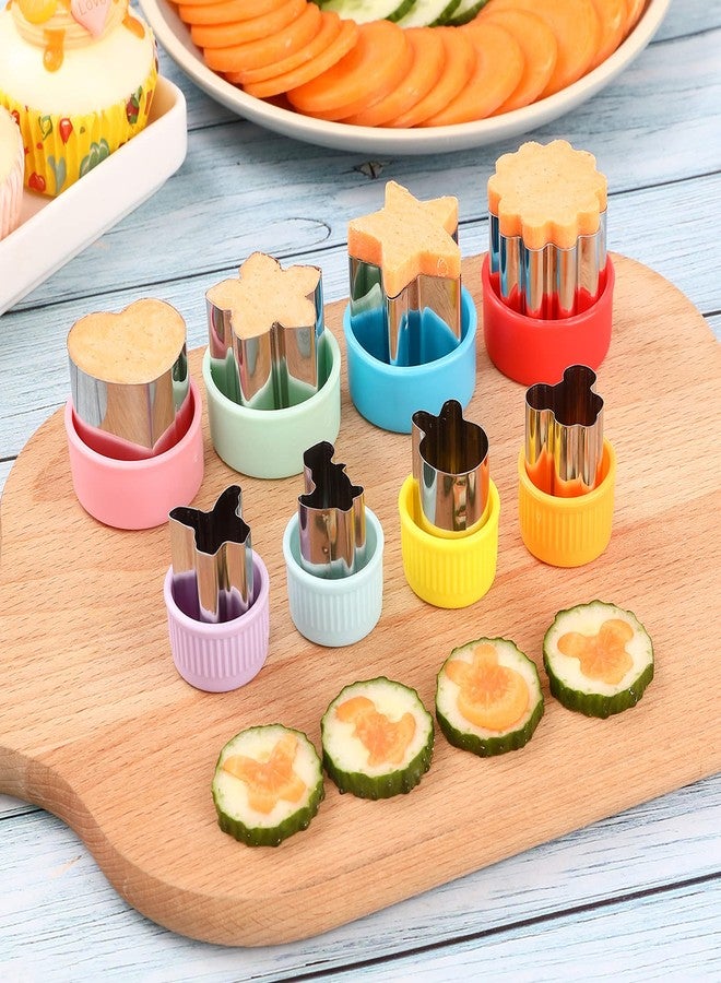 Elfkitwang Sandwich Cookie Cutters Set, Dinosaur,Heart,Star,Mouse,Sandwich Knife Cookie Knife Vegetable Cutter Food Grade Cookie Mould.(12Pcs) - Image 4