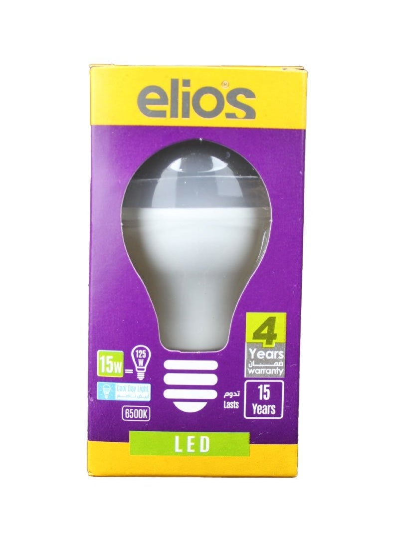 Elios - 15-watt white Elios LED bulb, suitable for all purposes that need intense lighting - Image 1