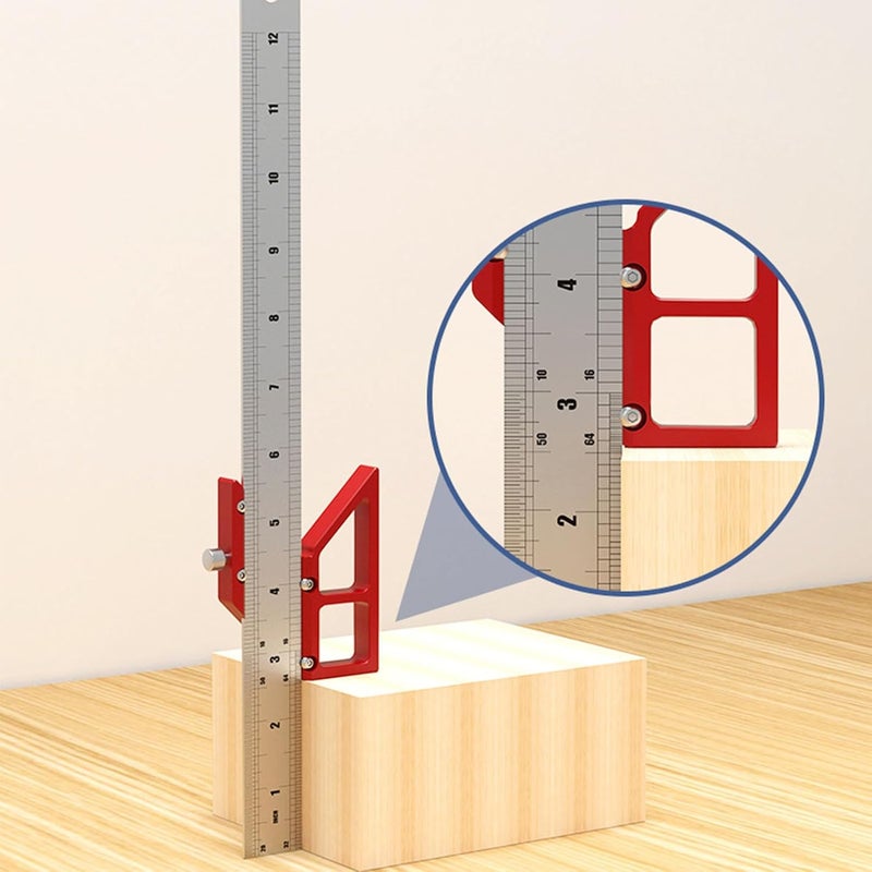 Stainless Steel Center Finder Compact Angle Layout Scribing Tool For Marking - Image 5